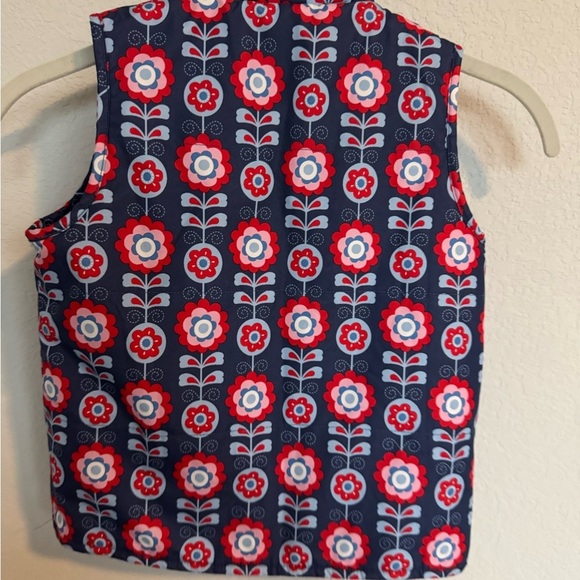 JoJo Maman Bébé Floral Vest Girls Size 5 - Picture 5 of 6